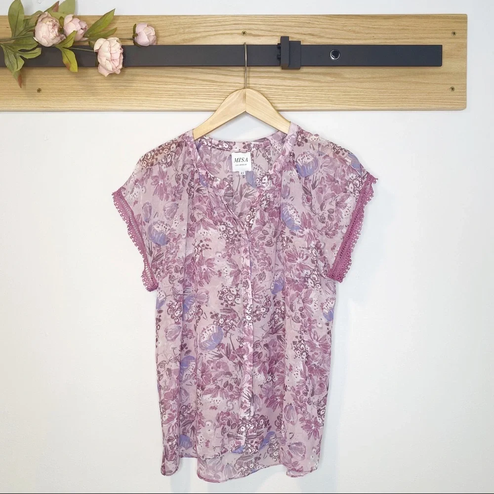 Misa Kajol Floral Top - Picture 2 of 5
